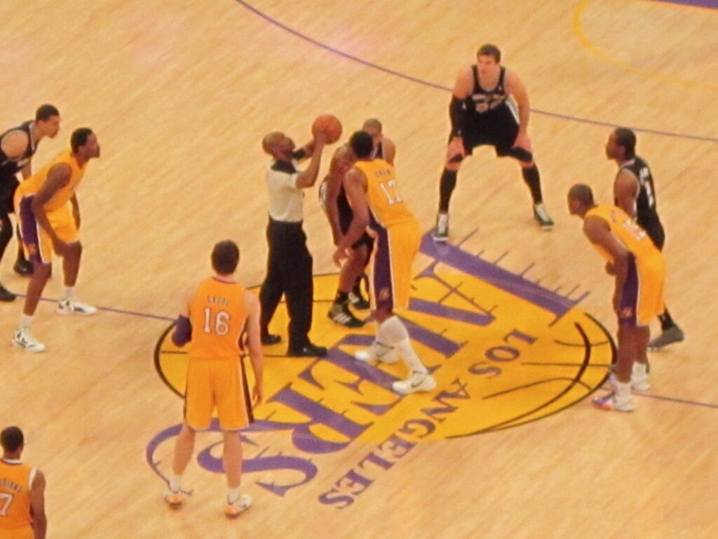 Partido de la NBA Lakers Spurs