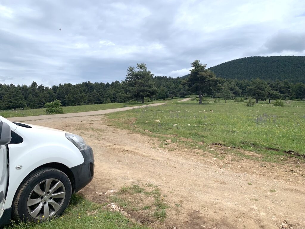 Parking inicio ruta a Peguera