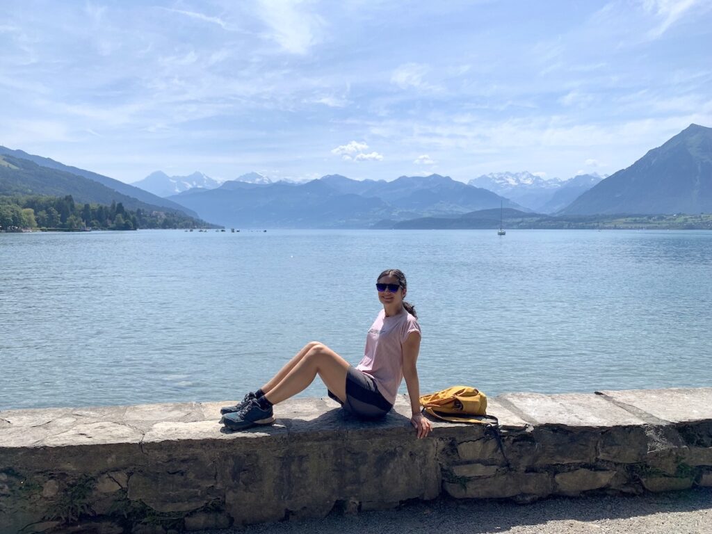 Eli en el Lago Thunersee, Suiza