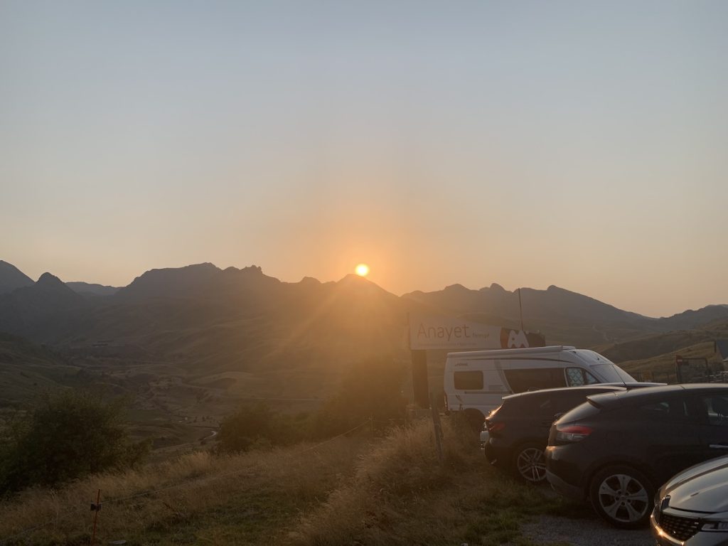 Atardecer en el Corral de las Mulas, Huesca