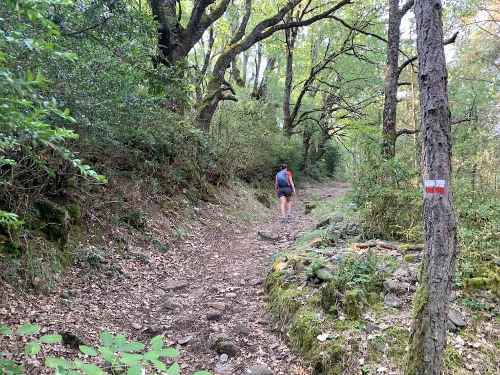 Subida hacia Susín por el GR-16, Huesca