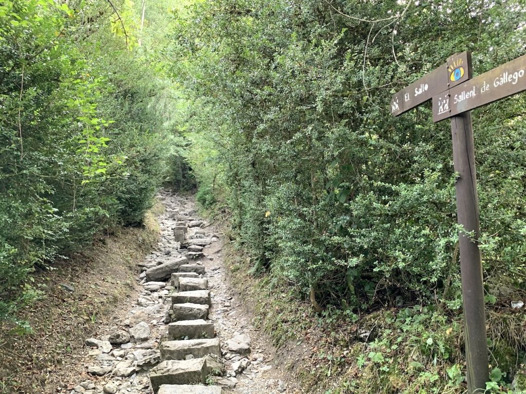 Tramo piedras dirección al Salto de Sallent