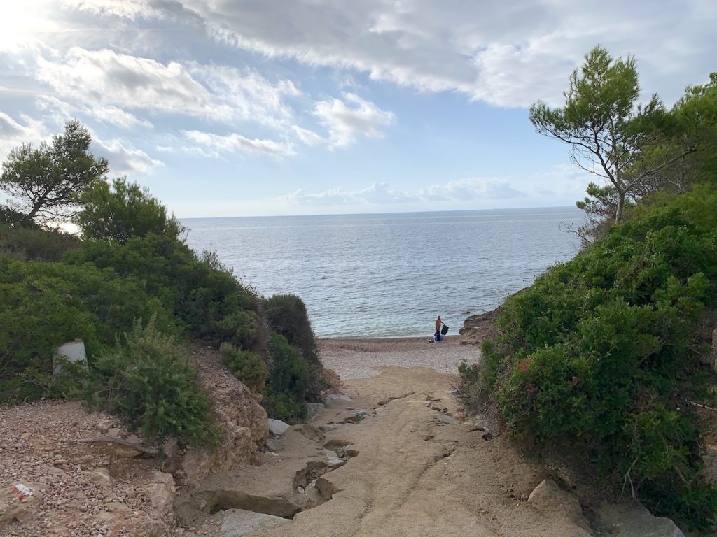 Cala Llenya en el CamI de Ronda de Ametlla de Mar